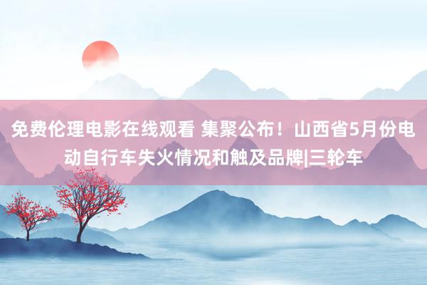 免费伦理电影在线观看 集聚公布！山西省5月份电动自行车失火情况和触及品牌|三轮车