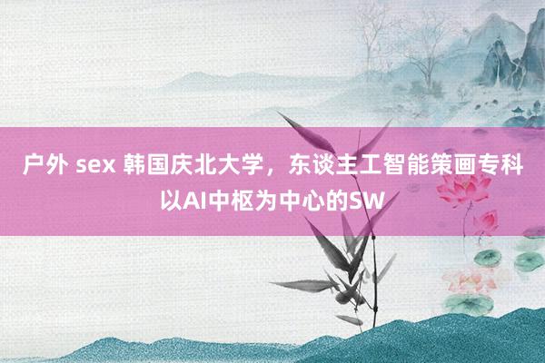 户外 sex 韩国庆北大学，东谈主工智能策画专科以AI中枢为中心的SW